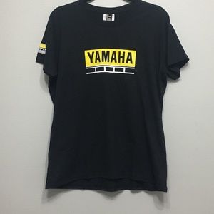 YAMAHA casual black T-shirt